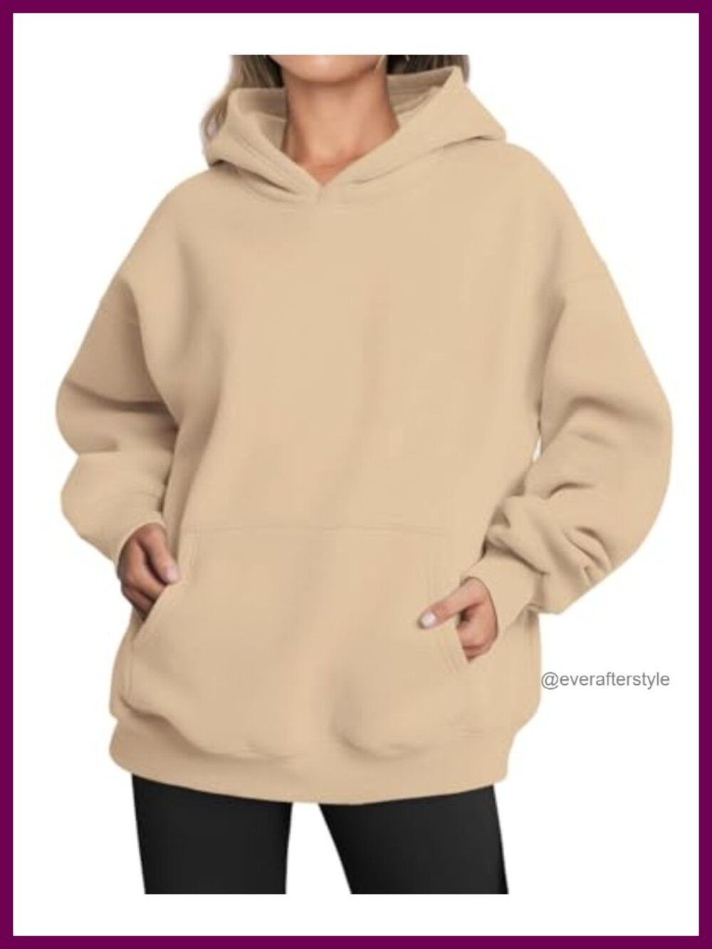 Oversized Hoodie Fleece Sweatshirt Long Sleeve Pullover Pocket